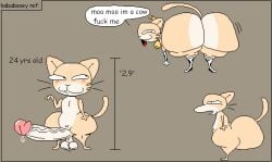 aliasing all_fours anthro armwear ass bababooey_(nxyitn) balls big_butt big_penis blush blush_lines bodily_fluids bubble_butt cat_smile chart clothed clothing collar cow_stockings cowbell dialogue digital_media_(artwork) domestic_cat dripping fangs felid feline felis floating_whiskers genital_fluids genitals gesture glans glistening glistening_body glistening_butt glistening_genitalia glistening_glans glistening_penis hand_gesture height_chart huge_butt huge_cock inviting_to_sex legwear looking_away looking_back male mammal model_sheet mouth_closed multicolored_body multiple_poses navel nude_anthro nude_male nxyitn partially_clothed penis pose precum precum_drip price_tag profanity pupils saggy_balls scrotum_flap short_male side_profile simple_background smug solo speech_bubble standing stated_age stockings stripes tabby_cat tail talking_to_viewer tan_body taunting teeth thick_thighs tongue vein veiny_penis whiskers white_clothing white_legwear white_sclera white_stockings x_navel