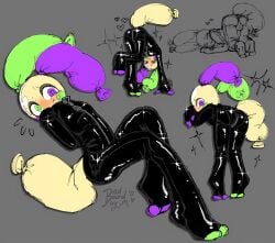 1boy asking_for_it ass ass_focus balloon balloon_ears balloon_tail balls bending_over bent_over black_bodysuit black_clothes black_clothing black_latex blush blushcrunch_studio blushing_at_viewer bodysuit bound bound_arms bound_wrists boy bum clothes clothing cute dandy's_world dandys_world embarrassed enjoying enjoyment feet feet_out flustered green heart hot latex latex_bodysuit latex_clothing latex_suit laying_down locked_in_outfit looey_(dandy's_world) male nervous nervous_smile purple restrained restraints roblox roblox_game sexy sexy_pose shine shiny shiny_clothes smile smiling sparkling sweat sweatdrop sweating sweaty tail tied_arms tied_arms_behind_back tied_up tight tight_bodysuit tight_clothing tight_fit tight_suit yellow zipped_up zipper zipper_pull_tab