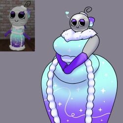 1girls ass big_ass big_breasts bobette_(dandy's_world) breasts clothed dandy's_world hyper_ass jadusty1 reference_image roblox roblox_game tagme