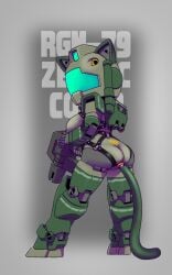 gundam living_machine mecha mecha_focus mecha_girl mobile_suit queadluunrau rgm-79_gm robot robot_girl tagme