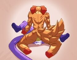 anal anal_insertion anal_orgasm anal_sex black_eyes canine cat_humanoid cat_tail catnap catnap_(poppy_playtime) critters_(poppy_playtime) cum cum_in_ass cum_inside dog_ears dogday dogday_(poppy_playtime) fur furry furry_anal furry_ass furry_ears furry_gay furry_only furry_tail male male/male male_penetrated male_penetrating male_penetrating_male no_humans poppy_playtime poppy_playtime_(chapter_3) purple_body smiling_critters