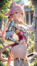 ai_generated big_ass big_breasts curvy_body curvy_figure genshin_impact pink_hair xxx_vrouw yae_miko yae_miko_(genshin_impact)