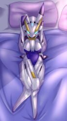 bunnysuit gundam living_machine mecha mecha_focus mecha_girl mobile_suit robot robot_girl tagme tr-6_woundwort zerokun135