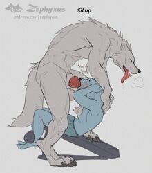 2026 animal_genitalia animal_penis anthro anthro_on_anthro anthro_penetrated anthro_penetrating anthro_penetrating_anthro balls biped canid canine canine_genitalia canine_penis canis claws closed_eyes digital_media_(artwork) digitigrade duo erection exercise genitals hand_on_back knot larger_male male male/male male_anthro male_penetrated male_penetrating male_penetrating_male mammal mythological_canine mythological_creature mythology oral oral_penetration paws penetration penis penis_in_mouth sex sheath sit-up size_difference smaller_male smaller_penetrated toe_claws tongue tongue_out werecanid werecanine werecreature werewolf wolf workout workout_equipment zephyxus