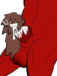 cock_transformation drooling_cum employee_(lobotomy_corporation) heart-shaped_pupils lobotomy_corporation monster nothing_there sequence_parts_continuation size_difference transformation werecock