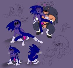 1boy 1cuntboy anal_penetration anthro anthro_on_anthro anthro_only ass_grab blue_body blush blush_lines blushing cum cum_drip cuntboy cuntboy/male cuntboy_on_male cuntboy_penetrating dialogue dildo dildo_in_ass english_text face_in_ass freaksterkat gay grabbing_ass hedgehog hedgehog_humanoid lord_x majin_sonic multiple_poses purple_skin riding_dildo sega sex_toy sonic.exe_(series) sonic_(series) sonic_the_hedgehog_(series) strap-on strapon sweat tagme tentacle_penis text two-tone_body