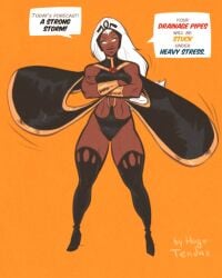 cartoon comic cosplay fanart female fighter hugotendaz magic marvel marvel_comics milf ororo_munroe storm_(x-men) superhero superheroine tagme thick thunder_thighs x-men