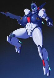 char's_counterattack gundam living_machine mecha mecha_focus mecha_girl mobile_suit rgz-91_re-gz robot robot_girl tagme unknown_artist