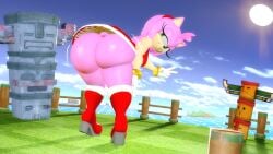 amy_rose ass ass_focus big_ass big_butt bubble_ass bubble_butt butt butt_focus clothing looking_back ltiberium77_(artist) no_panties peace_sign seductive sexy sfm smug smug_smile sonic_(series) sonic_the_hedgehog_(series) source_filmmaker tagme teasing teasing_viewer