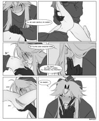 1boy1girl 1girl1boy blush blush_lines comic comic_page dialogue drool drooling drooling_tongue dubious_consent eating_pussy fingering fingers_in_pussy horns licking licking_cum_from_hand licking_cum_from_pussy licking_fingers licking_pussy long_hair long_hair_male long_tongue moaning moaning_in_pleasure monster monster_boy page_3 pantsless pantsless_female pantsless_male pierrot_(the_freak_circus) preparation pulling_down_pants sharp_claws sharp_teeth shivering stripping sweat sweatdrop sweating sweaty sweaty_face teratophilia text text_bubble the_freak_circus wet_pussy yandere