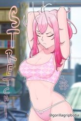 1girls 2d 2d_(artwork) 2d_artwork arm_behind_head armpits arms_behind_head bare_armpits bare_arms bare_belly bare_chest bare_hands bare_hips bare_midriff bare_navel bare_shoulders bare_skin belly belly_button big_breasts blurred_background blurry_background bra breasts cleavage closed_eyes collarbone curvaceous curvaceous_body curvaceous_female curvaceous_figure curvaceous_hips curvy curvy_body curvy_female curvy_figure curvy_hips digital digital_art digital_drawing digital_drawing_(artwork) digital_media digital_media_(artwork) drawing elbows exposed_armpits exposed_arms exposed_belly exposed_chest exposed_hips exposed_midriff exposed_navel exposed_shoulders exposed_skin female female_focus female_only gorillagripboba groin hair_between_eyes half_naked half_nude hand_behind_head hands_behind_head high_resolution highres hourglass_figure indoor indoor_nudity indoors inguinal_crease inguinal_ligament large_boobs large_breasts lean_figure linea_alba long_hair midriff naked naked_female naked_woman narrow_waist navel nipple_bulge nose_piercing nude nude_female nudity panties pierced_nose pink-haired_female pink_bra pink_hair pink_hair_female pink_panties pink_underwear reddit_username ribs semi_nude shoulders skindentation slender_body slender_waist slim_waist solo standing stomach stretching stretching_arms thighs underwear underwear_only upper_body wide_hips