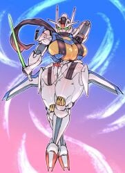 artist_request gundam gundam_aerial gundam_suisei_no_majo living_machine mecha mecha_focus mecha_girl mobile_suit robot robot_girl tagme