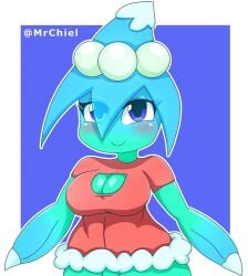 1girls background female female_only happy looking_at_viewer missile_toe_(pvz) mrchiel plant_girl plants_vs._zombies plants_vs_zombies plants_vs_zombies_2:_it's_about_time pvz pvz_2 red_shirt