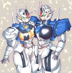 gundam gundam_aerial gundam_suisei_no_majo living_machine mecha mecha_focus mecha_girl mobile_suit notari_tw robot robot_girl tagme