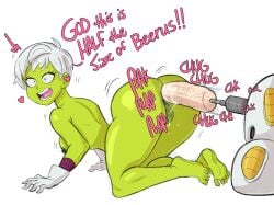 1girls abs absurdres alien alien_girl alternate_breast_size areolae armpits barefoot beerus big_ass big_breasts big_butt big_thighs biting_lip breasts cheelai cleavage dragon_ball dragon_ball_(series) dragon_ball_super dragon_ball_z eye_contact feet female female_only green_pussy green_skin guillion guillion_(toshkarts) guillynsfw half-closed_eyes highres huge_breasts humanoid large_breasts large_nipples looking_at_viewer moaning naughty_face nipples nude pussy seductive seductive_smile short_hair smile solo spread_legs tattoo tattoo_on_butt tattoos text text_focus text_on_body text_tattoo text_with_heart thick_thighs toes watermark white_hair wide_hips