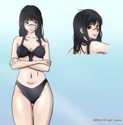 1girls 2d 2d_(artwork) 2d_artwork arms_crossed ass_visible_through_thighs average_breasts bare_arms bare_belly bare_chest bare_hands bare_hips bare_legs bare_midriff bare_navel bare_shoulders bare_skin bare_thighs belly belly_button bikini bikini_bottom bikini_only bikini_top black-haired_female black_bikini black_bikini_bottom black_bikini_top black_hair black_swimsuit black_swimwear blue_background breasts chainsaw_man cleavage collarbone crossed_arms curvaceous curvaceous_body curvaceous_female curvaceous_figure curvaceous_hips curvaceous_teen curvy curvy_body curvy_female curvy_figure curvy_hips curvy_teen digital digital_art digital_drawing digital_drawing_(artwork) digital_media digital_media_(artwork) drawing elbows exposed_arms exposed_belly exposed_chest exposed_hips exposed_legs exposed_midriff exposed_navel exposed_shoulders exposed_skin exposed_thighs face_scar female female_focus female_only fingers front-tie_bikini front-tie_bikini_top groin half_naked half_nude halterneck high_resolution highres inframammary_fold inguinal_crease inguinal_ligament lean_figure long_hair looking_back looking_back_at_viewer medium_breasts midriff mothdropcrowla naked naked_female naked_woman narrow_waist navel nude nude_female nudity parted_lips pear-shaped_figure red-eyed_female red_eyes scar_on_face scarred scarred_face semi_nude shoulders simple_background slender_body slender_waist slim_waist smile smiley_face smiling smiling_at_viewer solo standing swimsuit swimwear thick_thighs thigh_gap thighs upper_body white_background wide_hips yoru_(chainsaw_man)