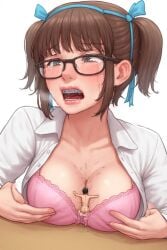 ai_generated cleavage crying_female cum_between_breasts cum_on_breasts dorky_girl embarrassed_female entrapment gentle_giantess gentle_mommy giantess humping jizzing making_love nerdy_female nerdy_girl pressing_breasts_together pushing_breasts_together shocked_expression shrunken_male tiny_male titfuck_under_clothes titjob titjob_under_clothes tittyfuck trapped_in_bra trapped_in_clothing trapped_in_underwear