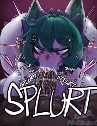 absurd_res all_fours ass bent_over big_breasts big_butt blowjob_face blush bodily_fluids breasts cum cum_in_mouth cum_inside dark_body dark_skin duo female genital_fluids genitals green_hair hair hi_res huge_breasts huge_butt huge_hips huge_thighs human humanoid humanoid_pointy_ears interspecies league_of_legends male male/female mammal onomatopoeia pale_body pale_skin penis pointy_ears riot_games saliva shortstack size_difference sound_effects sweat tencent text thick_thighs tofo_u tongue tongue_out vein veiny_penis vex_(league_of_legends) wide_hips yordle