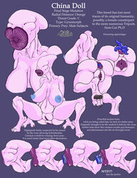 anus ass big_lips blue_nipples breasts english_text eyeless female josemalvado lips monster nipples purple_lips purple_pussy pussy tentacle text