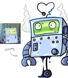 clank_clank_clank clanker cuntboy cuntboy_only embarrassed hceercs horny horny_male leaking no_genitals no_genitals_shown oil robot robot_male rocket_monkeys screen_face wet_pussy yay-ok