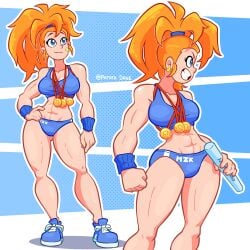 1girls 2025 abs absurd_res armpits ass ass_focus ass_squeeze athletic athletic_female back back_muscles back_view bare_legs big_ass big_butt blue_eyes blue_sky blurry_background breasts briefs captain_mizuki clothed clothing earrings eye_contact eyelashes fat_ass female fit fit_female hand_on_hip hi_res highres hips hourglass_figure huge_ass large_ass legs light-skinned_female light_skin long_hair looking_at_viewer looking_back looking_down muscles muscular muscular_back muscular_female one-punch_man orange_hair parted_lips patata_dave pierced_ears ponytail purple_eyes red_hair redrawn round_ass shiny_skin sky smile solo_focus sportswear standing sweat thick_ass thick_thighs thighs tied_hair tight_clothing toned toned_back toned_body toned_female variant_set wide_hips