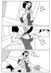 comic feet female foot_fetish multiple_girls mununsah nylon text toes yuri