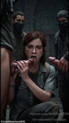 1girls 4boys ai ai_assisted ai_generated blowing blowjob brown_hair brunette-haired_female brunette_female brunette_hair double_blowjob double_fellatio double_handjob ellie_(the_last_of_us) ellie_williams fellatio fivesome fmmmm_fivesome gang_bang gangbang handjob mmmmf_fivesome notorioussfm penis penis_in_mouth realistic shorter_than_10_seconds sucking sucking_dick sucking_off sucking_penis sucking_tip tagme the_last_of_us the_last_of_us_2 video video_game_character video_games