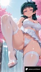 1girls absurd_res absurdres ai_generated artist_name ass bangs big_ass big_breasts blue_eyes blunt_bangs blurred_background blurry_background breasts cartoon cartoony depth_of_field female female_focus green_hair hi_res high_quality high_resolution highres kusuriya_no_hitorigoto large_ass large_breasts maomao_(kusuriya_no_hitorigoto) medium_hair odexai patreon patreon_link patreon_url patreon_username short_hair small_waist solo_focus straight the_apothecary_diaries thick_thighs thin_waist wide_hips