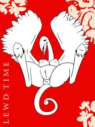 1girls 2018 anus bird bird_girl breasts female female_only hi_res ikakins japhet japhet_(off) off_(game) phoenix pussy rule_63 tongue tongue_out wings