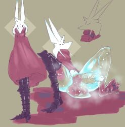 3_eyes 3_toes anthro armor balls balls_on_ground big_balls bodily_fluids claws cloak cloak_only clothing deity epsilon_(epsimusk) epsimusk feet foot_fetish foot_focus foreskin genital_fluids genitals hi_res looking_at_viewer male multi_eye musk musk_clouds musky_balls musky_feet musky_penis pawpads paws penis precum precum_string presenting sitting sitting_on_ground solo spread_toes sweat sweat_string sweatdrop sweaty_balls sweaty_feet sweaty_genitalia sweaty_legs sweaty_pawpads sweaty_paws sweaty_thighs toes