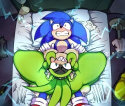 afrosoricid anthro big_breasts bodily_fluids breasts destruction dominant dominant_female drooling duo electricity eulipotyphlan female grin hedgehog hi_res idw_publishing intense kneeling male male/female mammal pb_doodles pinned pinned_arms reckless riding rough_sex saliva sega sex smile smug_face sonic_the_hedgehog sonic_the_hedgehog_(comics) sonic_the_hedgehog_(idw) sonic_the_hedgehog_(series) submissive submissive_male surge_the_tenrec tenrec thick_thighs