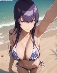 1girls 2d ai_generated areolae armpit bare_arms big_breasts bikini bikini_bottom bikini_top breasts chest curvy curvy_figure cute cute_face dark_hair detailed eyelashes eyeshadow female female_only fit fit_female focus hair high_quality highschool_of_the_dead large_breasts legs light-skinned_female light_skin lips lipstick long_hair looking_at_viewer makeup mascara nero100 outdoors outside pale-skinned_female pale_skin posing purple_eyes purple_hair saeko_busujima sagging_breasts seductive seductive_look stable_diffusion straight_hair swimsuit swimwear tagme thighs thin_waist