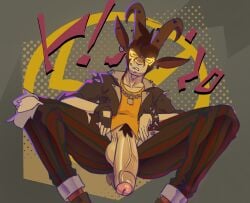 absurd_res alternative_fashion anthro balls big_balls big_penis billy_(deadlock) bottomwear bovid bracelet brown_body brown_fur caprine clothed clothed_male clothing curved_horn deadlock ear_piercing ear_ring erection foreskin fur furgonomics furry-specific_piercing genitals goat hi_res horizontal_pupils horn horn_piercing huge_cock industrial_piercing jacket jewelry leather leather_clothing leather_jacket leather_topwear looking_at_viewer male mammal necklace pants penis piercing presenting presenting_penis punk pupils ring_piercing shirt short_tail smile smirk solo spiked_bracelet spikes spread_legs spreading tail topwear torn_bottomwear torn_clothing torn_pants valve vein veiny_penis yellow_eyes yukein