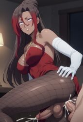 ai_generated anal armpits ass between breasts candle civitai clenched clothes cum dark dark-skinned ejaculating ejaculation elbow erection eyes female fishnet fishnets focus futa futa_sans_pussy futanari general gloves hair handsfree huge_cumshot in konosuba long male male_on_futa multicolored necklace overflow pantyhose penetrated penis red sex skin solo sonataraven sylvia_(konosuba) teeth testicles torn veins veiny while white with