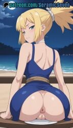 1girls 2025 2d ai ai_generated anime anime_style ass ass_focus ass_on_plate big_ass big_butt blonde_female blonde_hair blonde_hair_female blue_clothing bubble_ass bubble_butt dr.stone dumptruck_ass dumptruck_butt female female_focus female_only kohaku_(dr.stone) large_ass large_butt looking_at_viewer looking_back night plate raised_eyebrow seramic_seven solo solo_female solo_focus spiky_hair thick_ass uncensored uncensored_anus uncensored_pussy uncensored_vagina