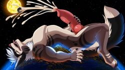 2025 2_toes 5_fingers animal_genitalia animal_penis anthro arm_tuft bent_arm black_claws black_tail bodily_fluids brown_body brown_fur canid canine canine_genitalia canine_penis canis cheek_tuft claws closed_eyes colored cum destruction digital_drawing_(artwork) digital_media_(artwork) dipstick_tail domestic_dog earth english_description facial_tuft featureless_chest feet finger_claws fingers flint_(no_11) fluffy fluffy_tail fur furrypur genital_fluids genitals hair hand_pawpads hi_res holding_own_penis husky knot knotted_penis light lighting looking_pleasured lying macro_anthro macro_male male male_anthro mammal markings masturbation medium_hair moon multicolored_body multicolored_fur nordic_sled_dog nude_anthro nude_male on_back orgasm orgasm_face pawpads pecs penis pink_pawpads pink_penis planet planet_destruction red_nose shaded sharp_teeth shoulder_tuft side_view solo space spitz star sun tail tail_markings tan_body tan_fur tan_tail_tip teeth toe_claws toes tongue tongue_out tuft two_tone_tail white_hair