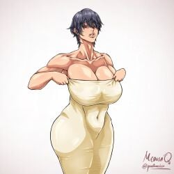 1girls abdomen abs air_kiss armpits belly biceps big_ass big_breasts big_hips big_thighs breasts brown_eyes chubby chubby_belly chubby_female cleavage collarbone dark_hair drawing dress ear eyes_squinting fanart fanart_from_twitter fat_butt fat_pussy female hip_dips huge_ass huge_breasts huge_thighs long_eyelashes looking_at_viewer makeup milf muscles muscular muscular_female natsumi_(natedecock) pose pussy quantumedusa shiny_skin short_hair shoulders shoulders_exposed teeth teeth_showing thick_ass thick_butt thick_legs thick_lips thick_pussy thick_thighs tight_clothing