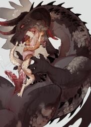 1girls 1monster after_sex after_vaginal cowgirl_position creampied cum cum_drip cum_in_pussy cum_inside cumming cumming_in_pussy cumming_inside cumming_while_penetrating cumshot diphallia diphallism dragon_cock fantasy female giant_penis huge_cock lacrimale large_penis long_tongue micro micro_on_macro monster monster_boy monster_cock monster_on_female monsterdom monsterfucker monsterfucking pussy ridged_horn ridged_penis rough_sex size_difference size_play teratophilia vaginal_fluids vaginal_insertion vaginal_juices vaginal_penetration vaginal_sex