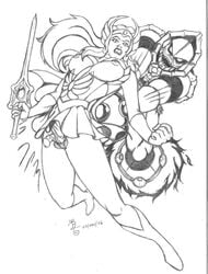 1futa 2006 black_and_white breasts filmation futa_with_male futanari hordak intersex masters_of_the_universe nipples princess_adora rlg she-ra she-ra_princess_of_power sketch white_background