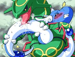 blush dragon dragonair furry g-sun knot nintendo oral pokemon rayquaza tongue