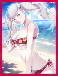 ann_takamaki atlus breasts corner50777313 female female_only outside persona persona_5 solo swimsuit