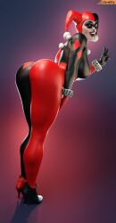 1girls 3d 3d_(artwork) ass ass_focus batman_(series) big_ass big_breasts bodysuit bottom_heavy breasts bust busty chest clothed clown clown_girl clussy curvaceous curvy curvy_figure dc dc_comics female female_focus female_only harleen_quinzel harley_quinn harley_quinn_(classic) hips hourglass_figure huge_ass huge_breasts human large_ass large_breasts legs light-skinned_female light_skin looking_back mature mature_female slim_waist smile smitty34 solo thick thick_hips thick_legs thick_thighs thighs top_heavy voluptuous waist wide_hips