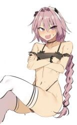 1boy astolfo_(fate) cute fate_(series) femboy nabibutter trap twink