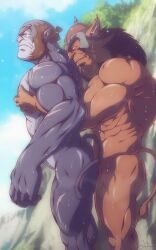 anal anal_sex balls bara barazoku funeral-paws gay grune_the_destroyer male male_only muscles muscular no_visible_genitalia nude panthro penis scars sex sweat sweating thundercats thundercats_2011