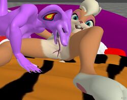 anthro anus arbok big_breasts breasts female lagomorph lola_bunny looney_tunes mammal nintendo nipples nude open_mouth pokemon pussy sebrina sebrina_arbok sex thesp vaginal_penetration video_games warner_brothers yuri