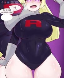 animated blonde_hair blowjob cleavage cleavage_cutout drevod elderly expressionless femsub gloves green_eyes hair_covering_one_eye hypnosis hypnotized lillie_(pokemon) long_hair longer_than_30_seconds lusamine_(pokemon) mind_control multiple_subs nintendo open_mouth phone pink_eyes pokemon pokemon_sm rubyredva saluting sound speech_bubble spiral team_rocket tight_clothing video voice_acted