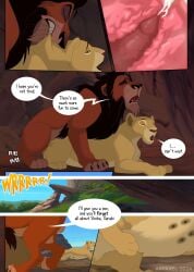 arf-fra bodily_fluids comic cum cum_inside disney duo felid female female_feral feral from_behind_position genital_fluids hi_res impregnation lion male male/female mammal mounting nala pantherine sarabi scar_(the_lion_king) sex the_lion_king