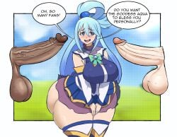 aqua_(konosuba) fat_ass keenkix kono_subarashii_sekai_ni_shukufuku_wo! tagme