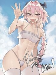 1boy astolfo_(fate) cute fate_(series) femboy nabibutter trap twink