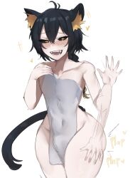 1boy cat_ears cute femboy nabibutter tail thick_thighs trap twink